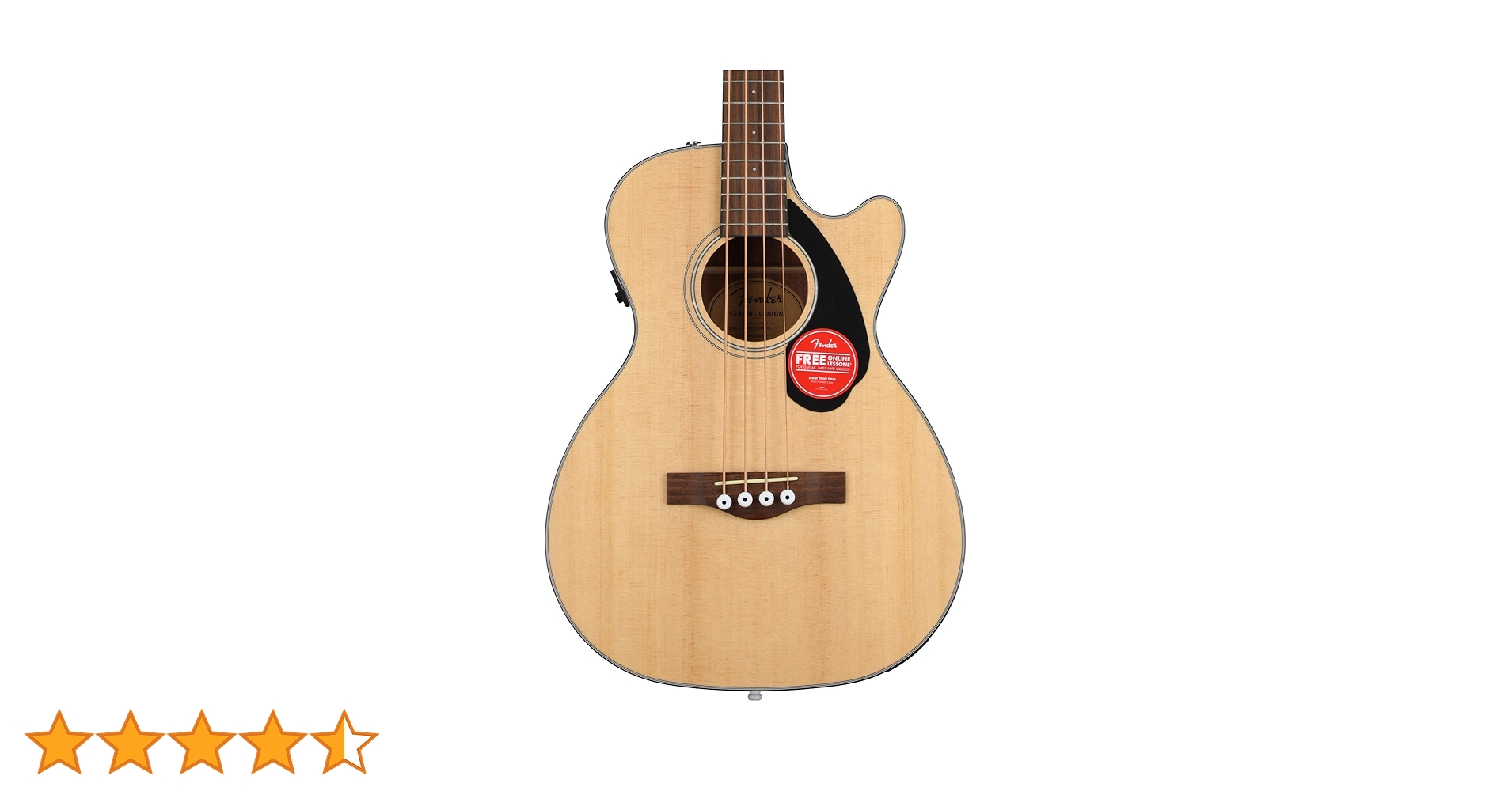 Amazon | Fender アコースティックベース CB-60SCE Bass, Laurel